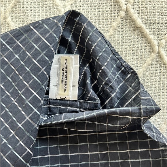 DKNY Men’s Button Down Check Print Black/White Longsleeve shirt. XL - Picture 4 of 11